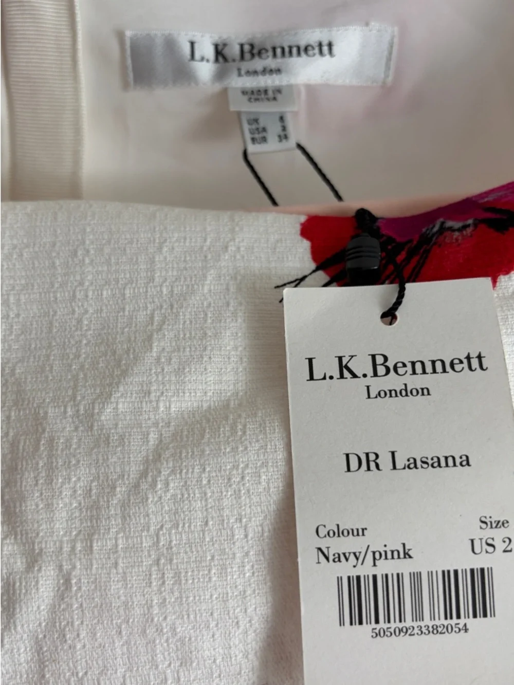 (New with flaw) L.K. Bennett Lasana Pink Poppy Sheath Dress A/S/O Kate Middleton